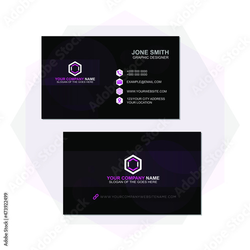 this is a business card design modern design