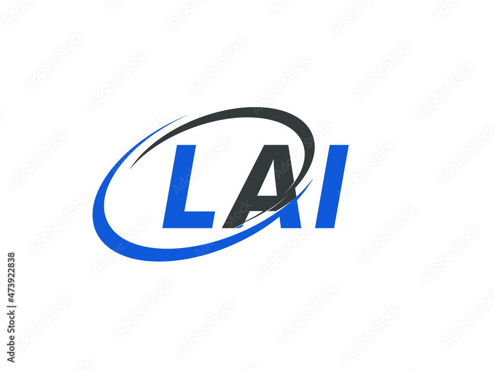 LAI letter creative modern elegant swoosh logo design LAI letter creative modern elegant swoosh logo design