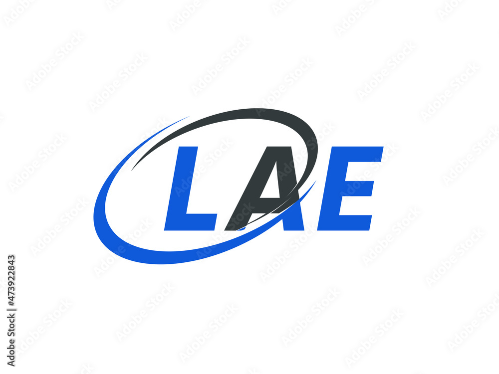 LAE letter creative modern elegant swoosh logo design LAE letter creative modern elegant swoosh logo design