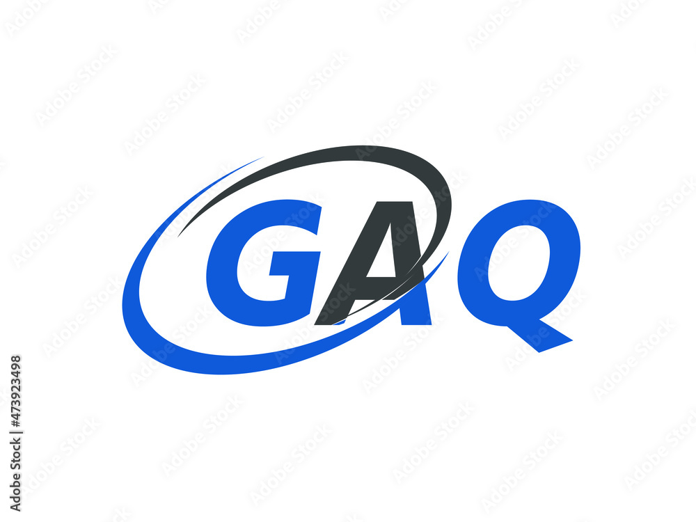 GAQ letter creative modern elegant swoosh logo design GAQ letter creative modern elegant swoosh logo design