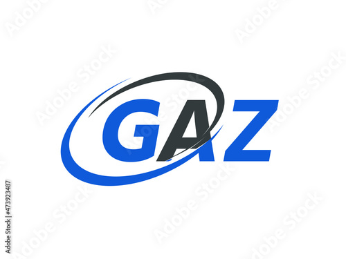 Free Download GAZ letter creative modern elegant swoosh logo design - GFXLoad