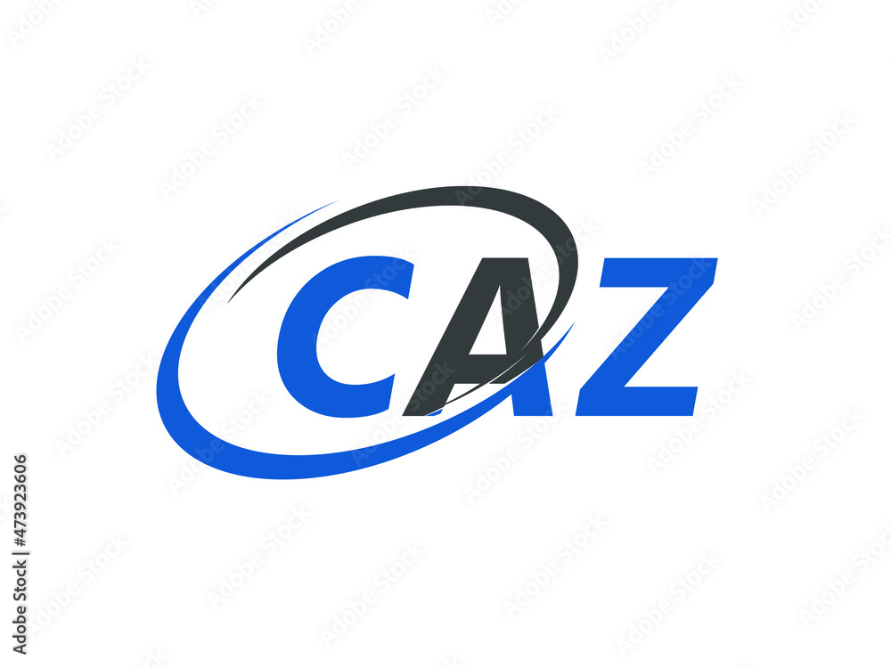 CAZ letter creative modern elegant swoosh logo design CAZ letter creative modern elegant swoosh logo design