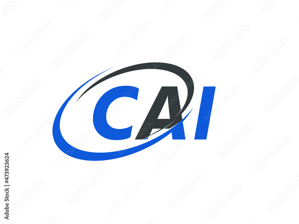 Obraz premium CAI letter creative modern elegant swoosh logo design