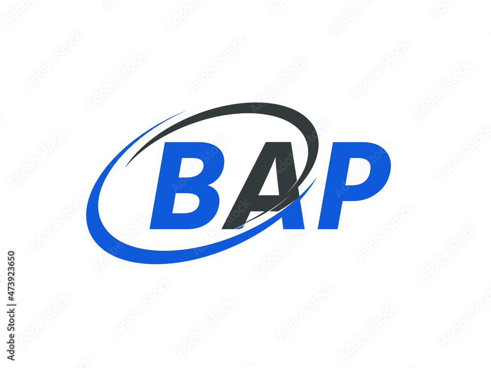 BAP letter creative modern elegant swoosh logo design BAP letter creative modern elegant swoosh logo design