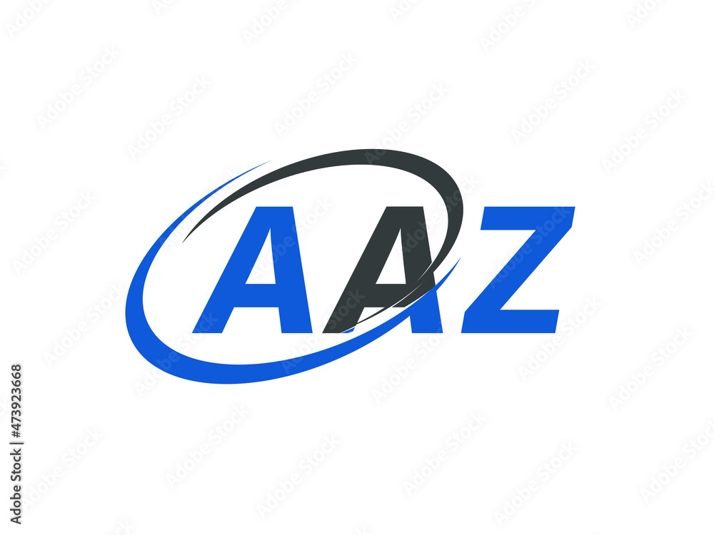 AAZ letter creative modern elegant swoosh logo design AAZ letter creative modern elegant swoosh logo design