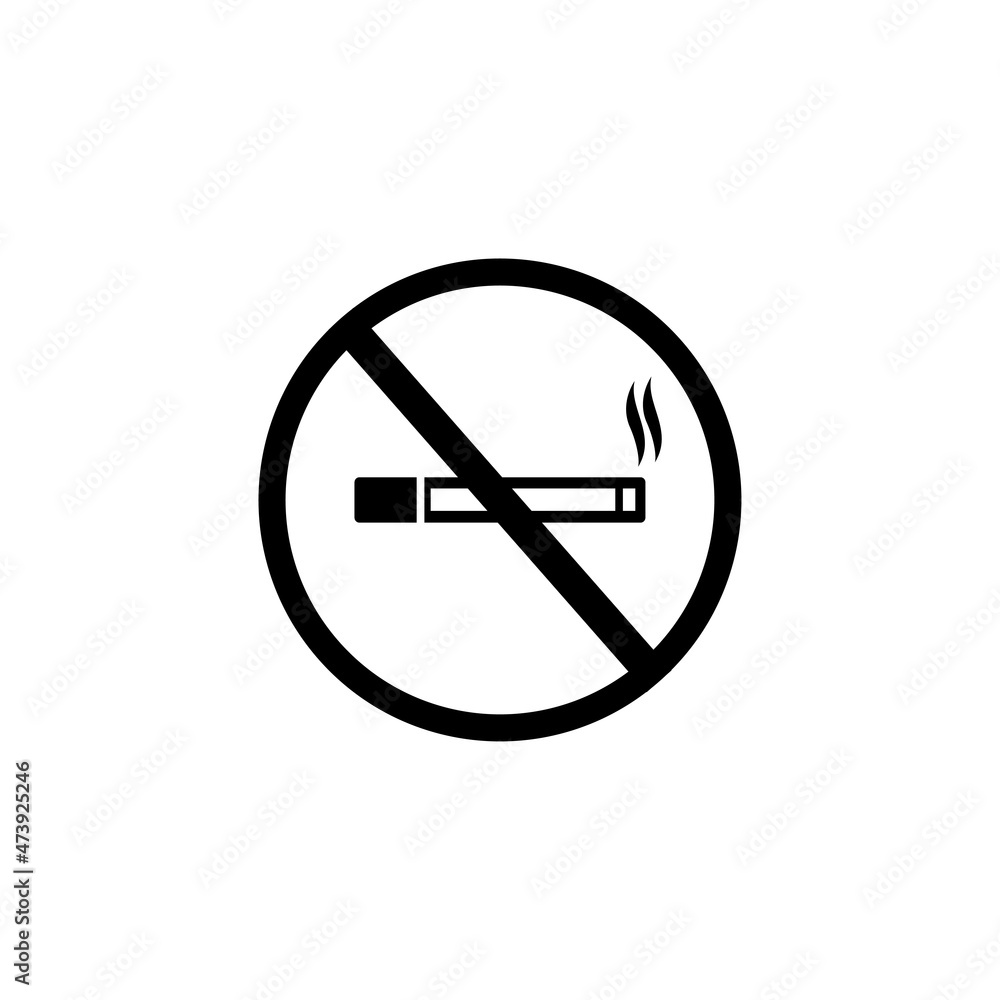 Smoking cigarette icon vector. Flat design style on white background. Smoking logo illustration. Smoking cigarette icon vector. Flat design style on white background. Smoking logo illustration.