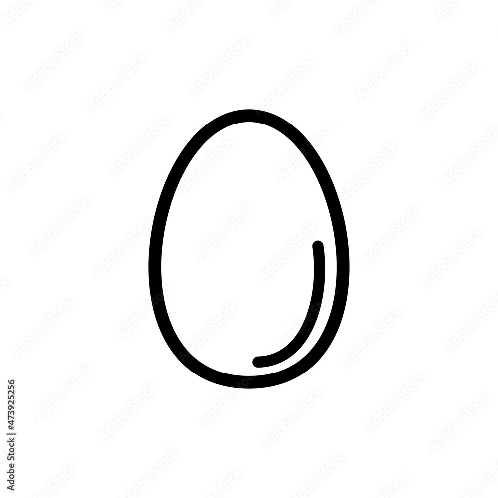Egg icon vector. Egg symbol illustration. Flat design style on white background. Egg icon vector. Egg symbol illustration. Flat design style on white background.