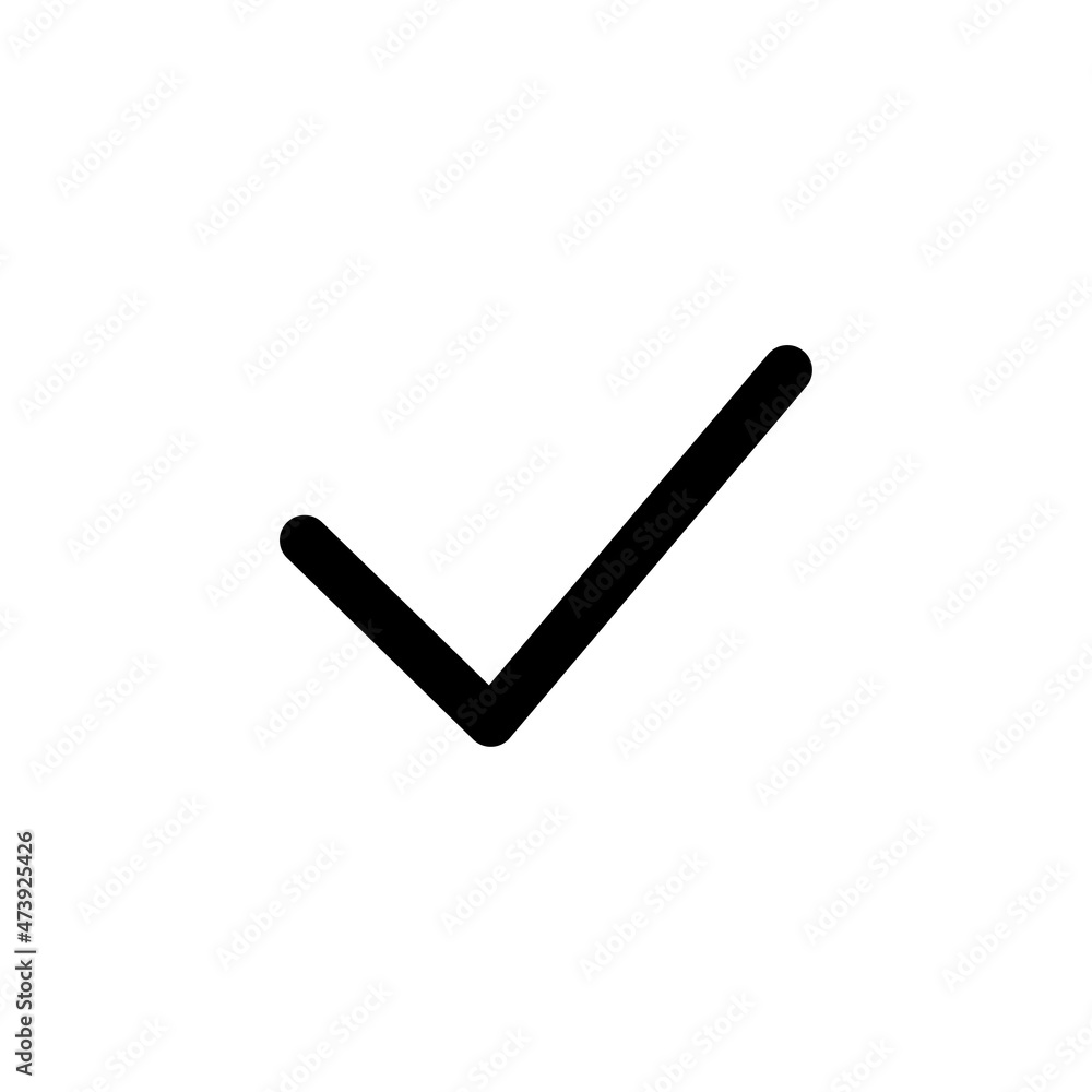 Checkmark icon vector. Flat design style on white background. logo illustration. Checkmark icon vector. Flat design style on white background. logo illustration.