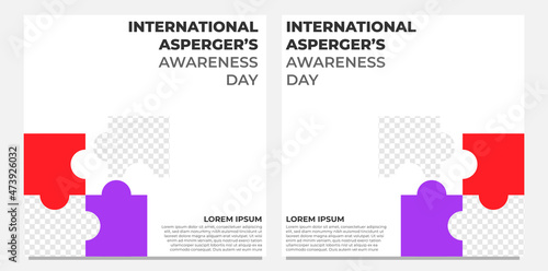 international aspergers awareness day social media post