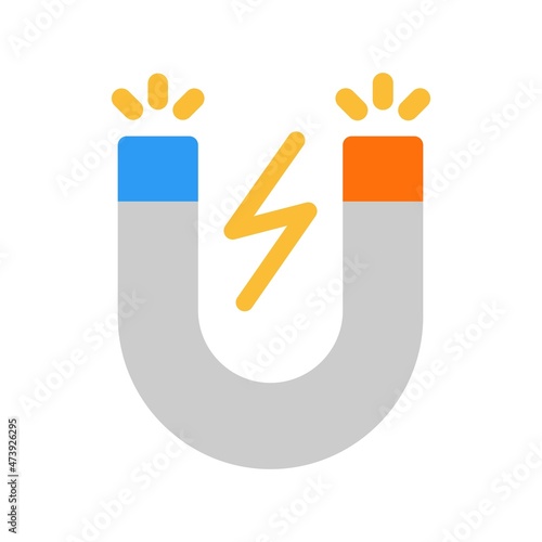 Magnet Flat Vector Icon Design