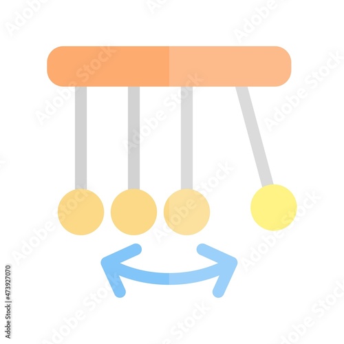 Pendulum Flat Light Vector Icon Design