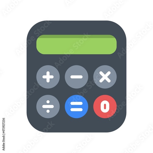 Calculator Flat Vector Icon Design