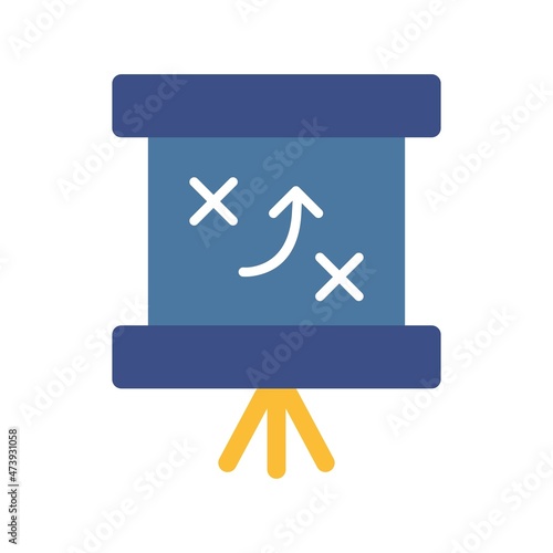 Tactics Flat Vector Icon Design