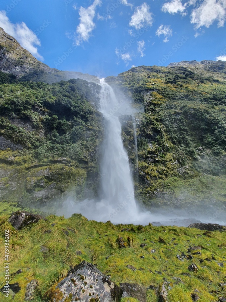 Milford Track, MacKinnan Pass, Sutherland Falls, Te Anau, Milford Sounds, South Island, New Zealand Milford Track, MacKinnan Pass, Sutherland Falls, Te Anau, Milford Sounds, South Island, New Zealand