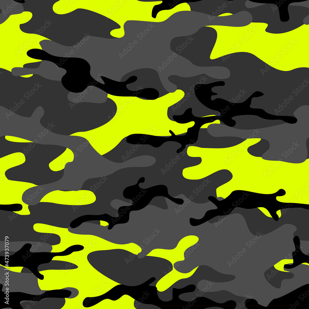 Camouflage seamless pattern. Military texture. Print on fabric and clothing. Vector Camouflage seamless pattern. Military texture. Print on fabric and clothing. Vector