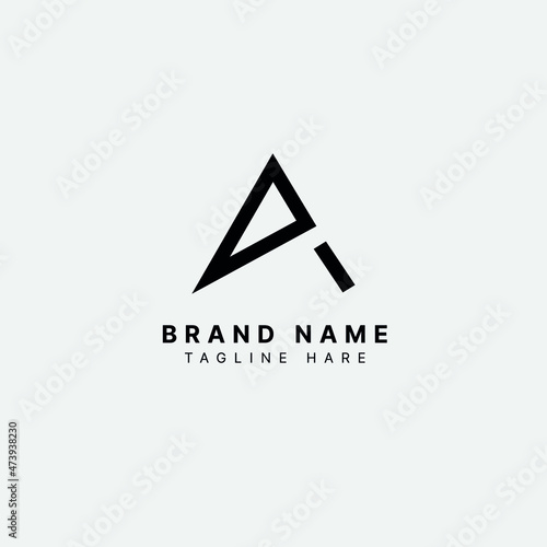 A Logo Design vector with black color