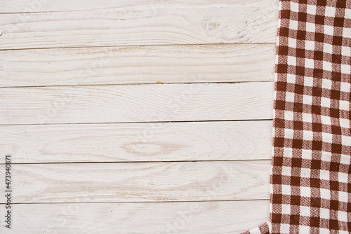plaid tablecloth wooden texture kitchen decoration design