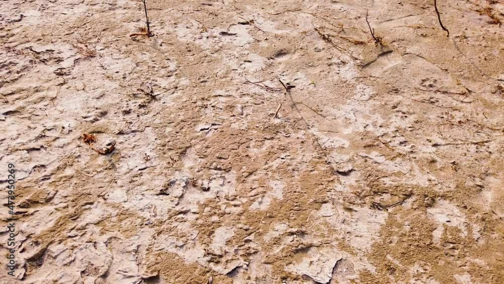 Arid soil background - Desert scene - drone shot Arid soil background - Desert scene - drone shot