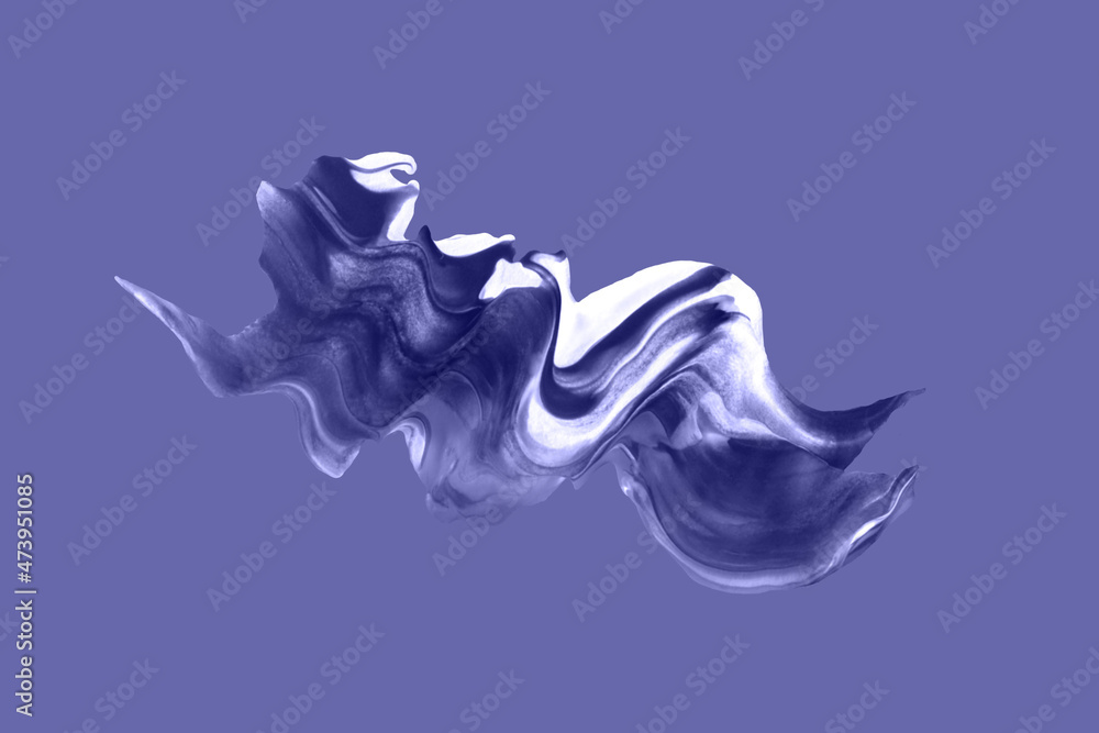 Very Peri color of the year 2022. Hand drawn brush stroke smear isolated on trendy violet background. Very Peri color of the year 2022. Hand drawn brush stroke smear isolated on trendy violet background.
