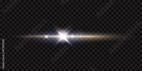 sparks glitter special light effect Glowing. Isolated on black transparent background.