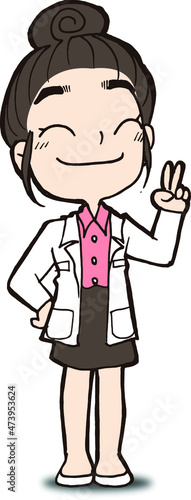 doctor girl cartoon girl character cute kawaii manga anime drawing cartoons