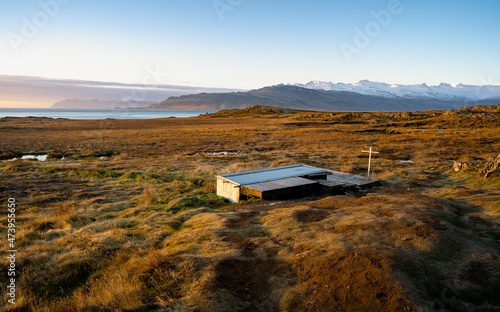 Hot tub at Djupivogur, hard to find but open for public - Getting warm in Iceland. Geothermal swimming pool photo