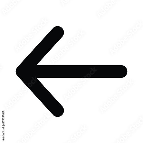 Arrow Back Vector icon which is suitable for commercial work and easily modify or edit it