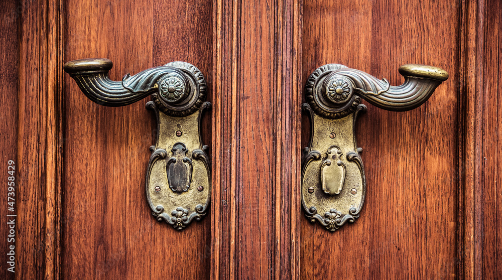 Antique Brass Door Handles. Mushroom door handle