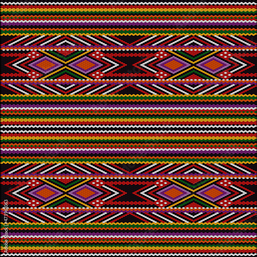  Ornament  is made in bright, juicy, perfectly matching colors. Ornament, mosaic, ethnic, folk pattern. © IHOR