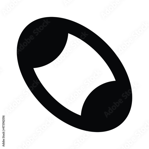 Rugby Vector icon which is suitable for commercial work and easily modify or edit it

