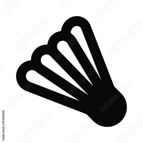 Shuttlecock Vector icon which is suitable for commercial work and easily modify or edit it

