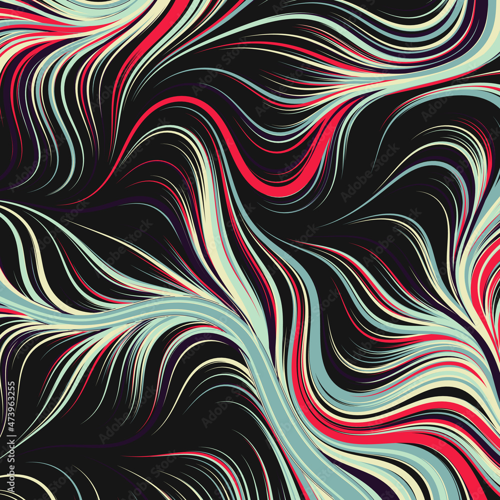 Obraz premium Abstract Perlin Noise Geometric Pattern generative computational art illustration