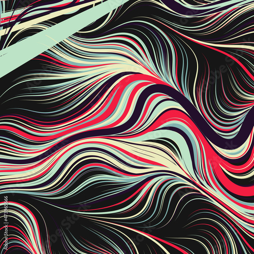 Abstract Perlin Noise Geometric Pattern generative computational art illustration