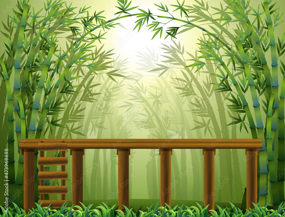 Empty bamboo forest background Empty bamboo forest background
