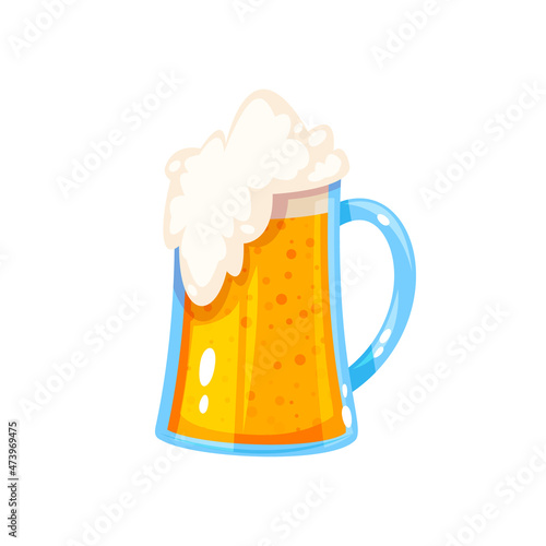 Beer icon in cartoon style