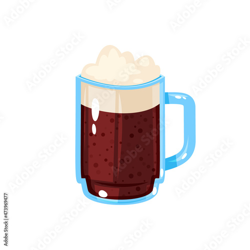Beer icon in cartoon style