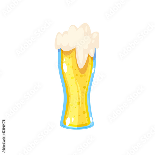 Beer icon in cartoon style