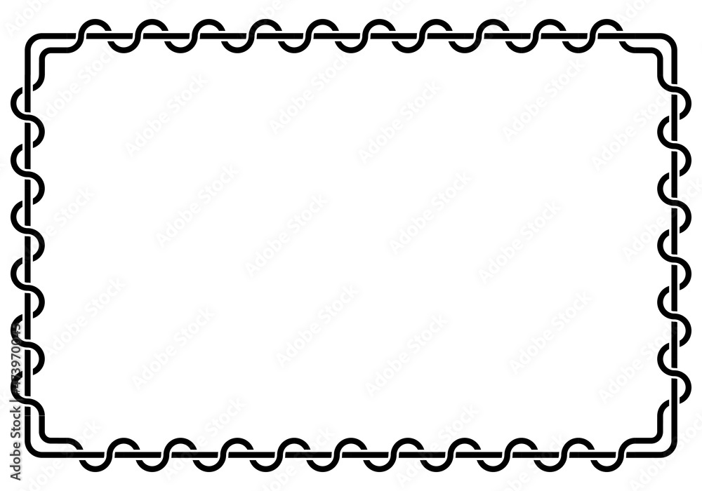 black and white frame, linear, vector illustration black and white frame, linear, vector illustration