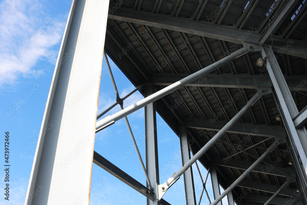 Stadium grandstand steel structure. Stadium grandstand steel structure.