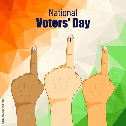 national voters day vector illustration