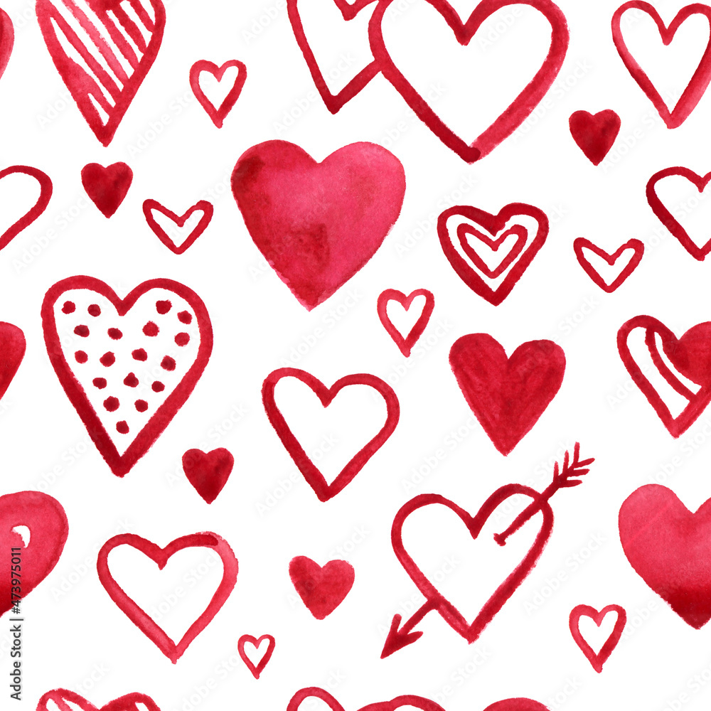Valentine's day hearts seamless pattern Valentine's day hearts seamless pattern