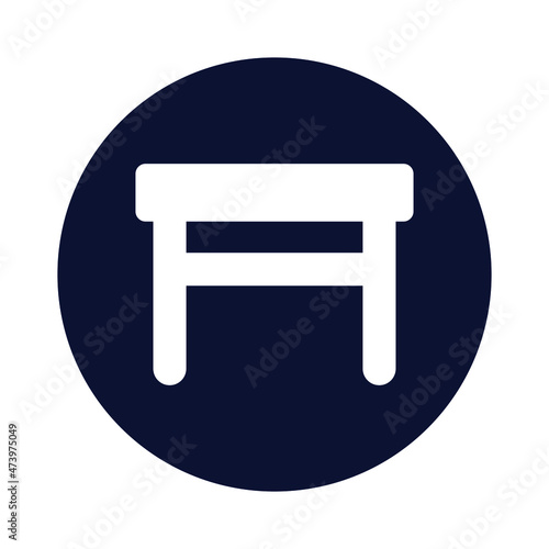 Tabouret Vector icon which is suitable for commercial work and easily modify or edit it

