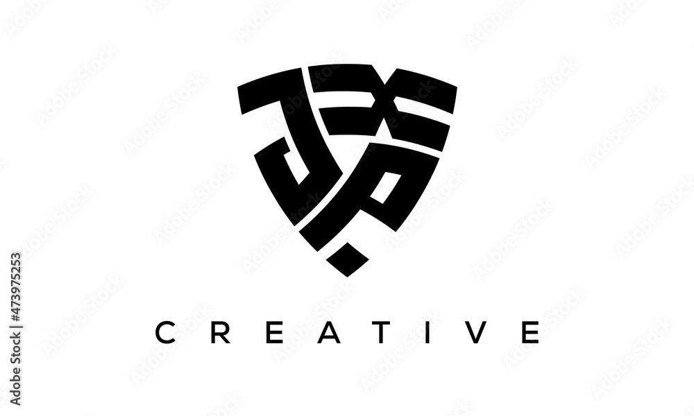 Shield letters JPX creative logo Shield letters JPX creative logo