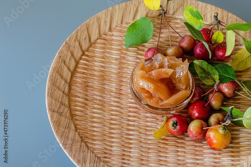 beautiful small red apples