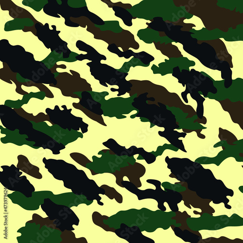 woodland jungle leaves battlefield abstract camouflage pattern military background suitable for print clothing