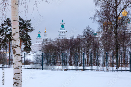 Photography Winter view of the New Jerusalem Monastery in the city of Istra, Russia