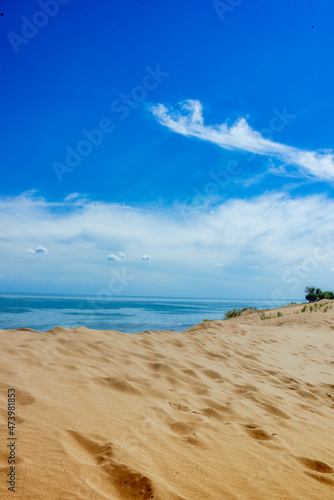 sand beach and blue sky © Roman