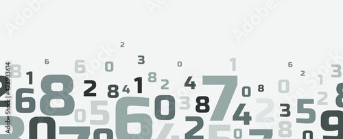 abstract background with numbers	