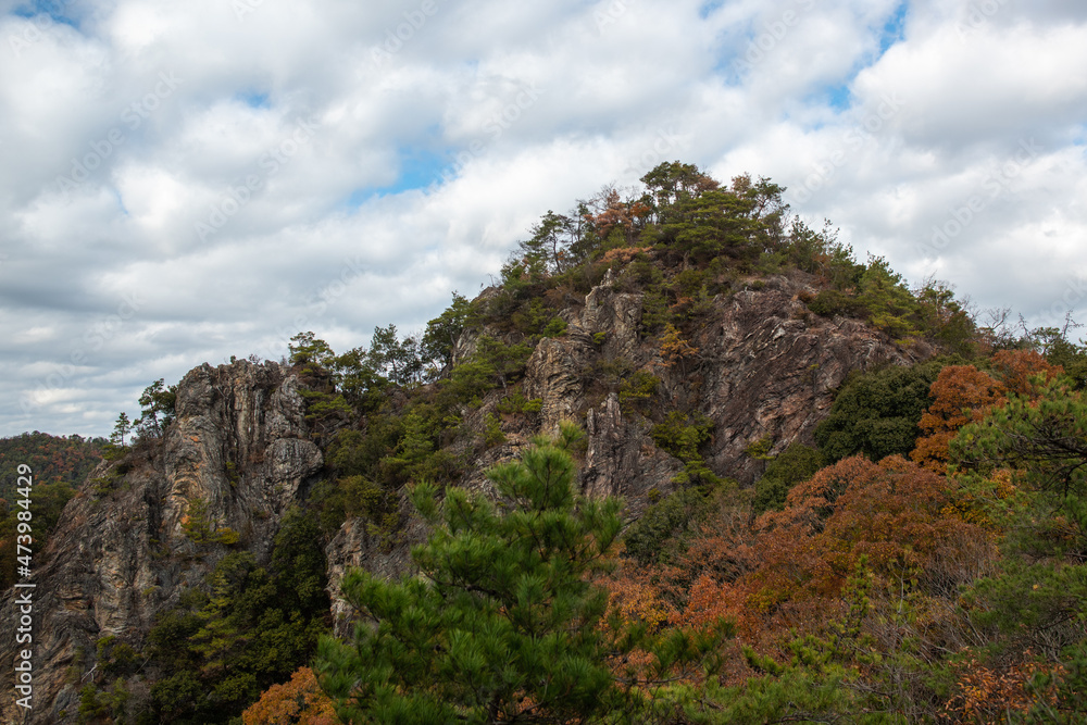 岩山と紅葉 岩山と紅葉