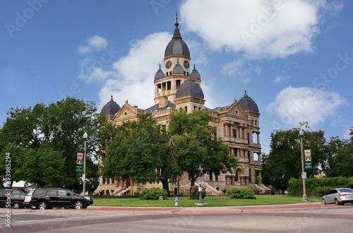 Fotografering Denton County Courthouse in downtown Denton, TX